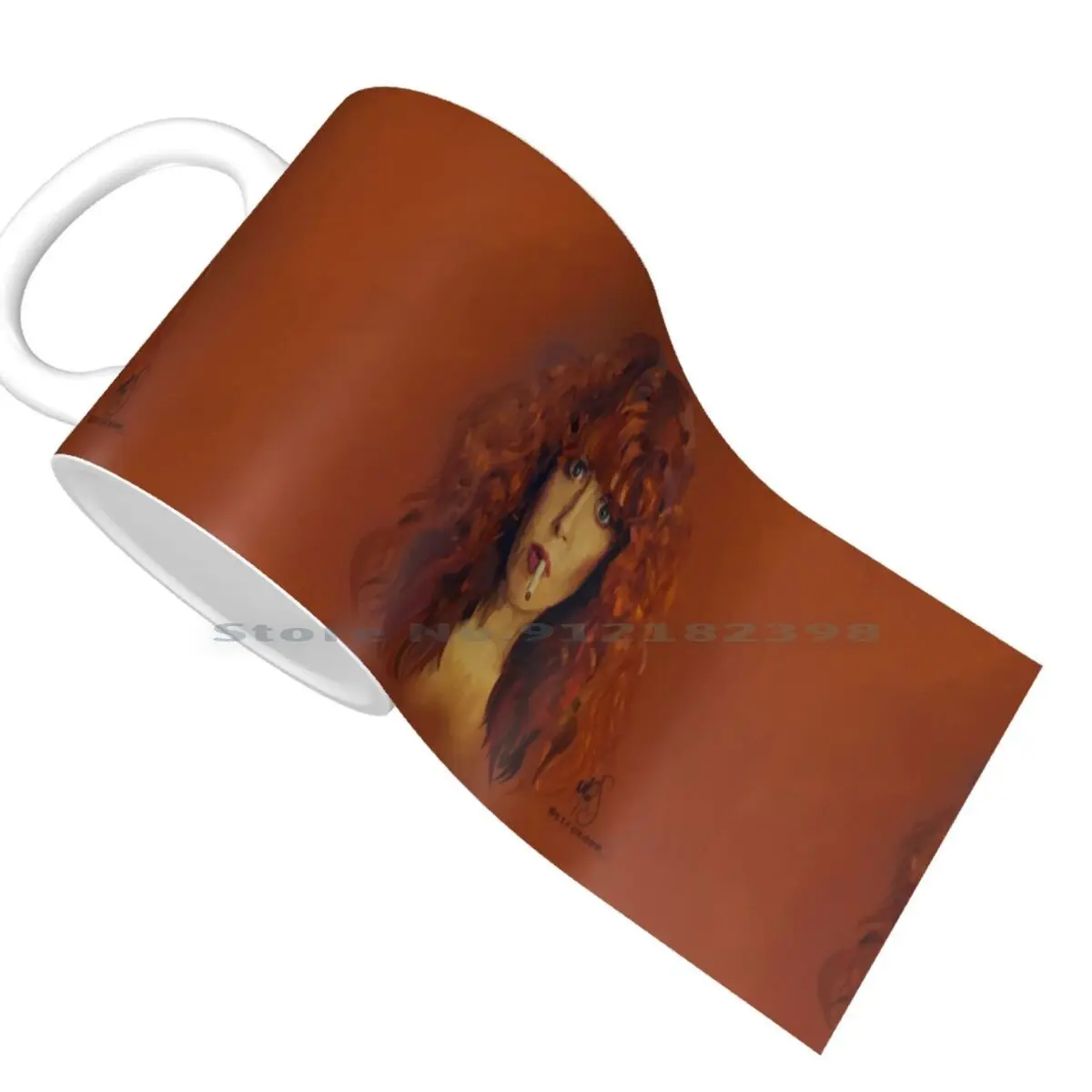 Русская кукла | Керамические кружки Наташа Лиона кофейные чашки Кружка для