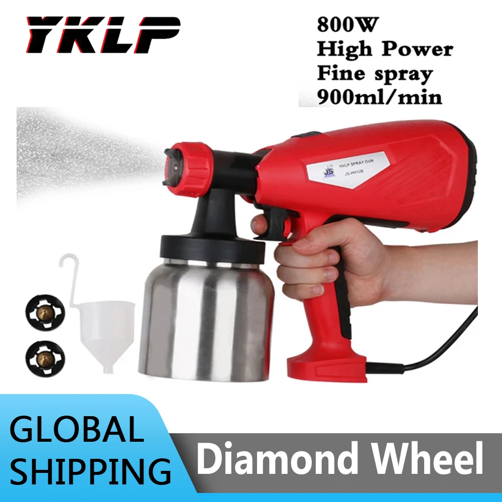 Buy 721 00 41 Off 800ワット電気ハンドヘルドスプレーガン塗料噴霧器ハイパワー家電のためのエアブラシ塗装車の家具壁木工