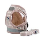 Шлейка для маленьких и средних собак, светоотражающая дышащая нагрудная шлейка в клетку, Тедди, Бишон, шлейка для собаки, жилет с принтом