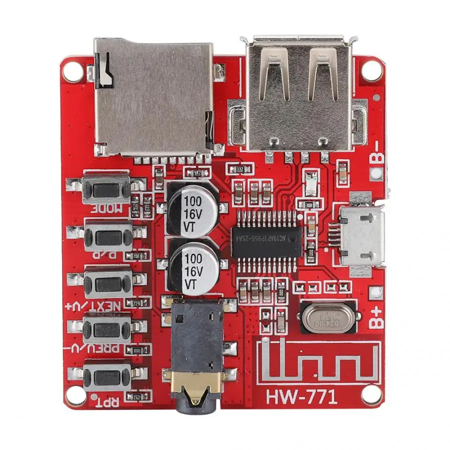 Усилитель мощности аудио приемник модуль Автомобильный Динамик материнской Платы Bluetooth MP3 стерео материнская плата