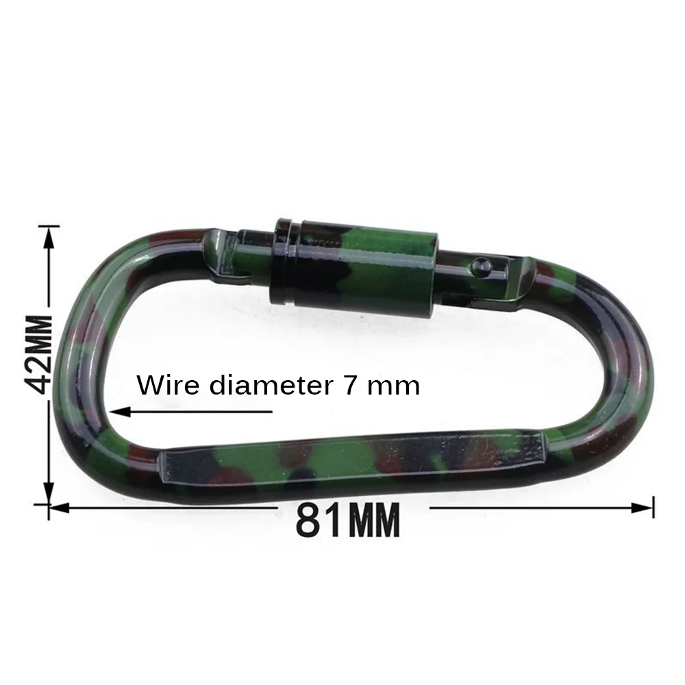 

4Pcs Outdoor Climbing Buckle D Shape Buckle Carabiner Travel Kit Aluminum Alloy Camping Equipment Riding Mountaineering Hook