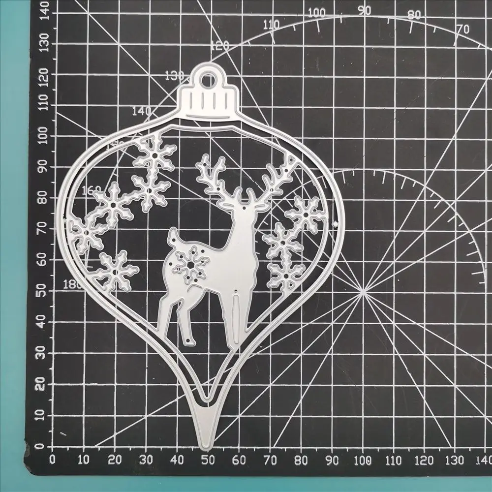 Металлические Вырубные штампы в виде рождественского оленя новинка для