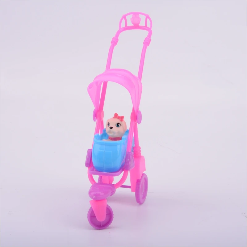 2 предмета/партия собака + тележка снаружи кукольный домик кукла 1:6 игрушки для