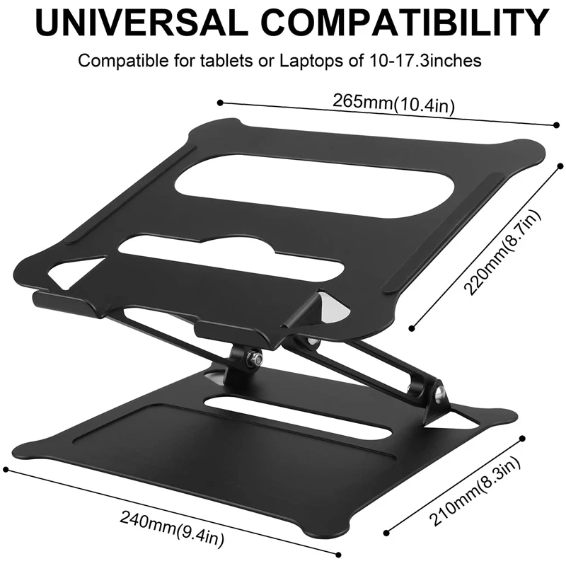 Алюминиевый сплав регулируемый охлаждающий кронштейн для ноутбука настольный