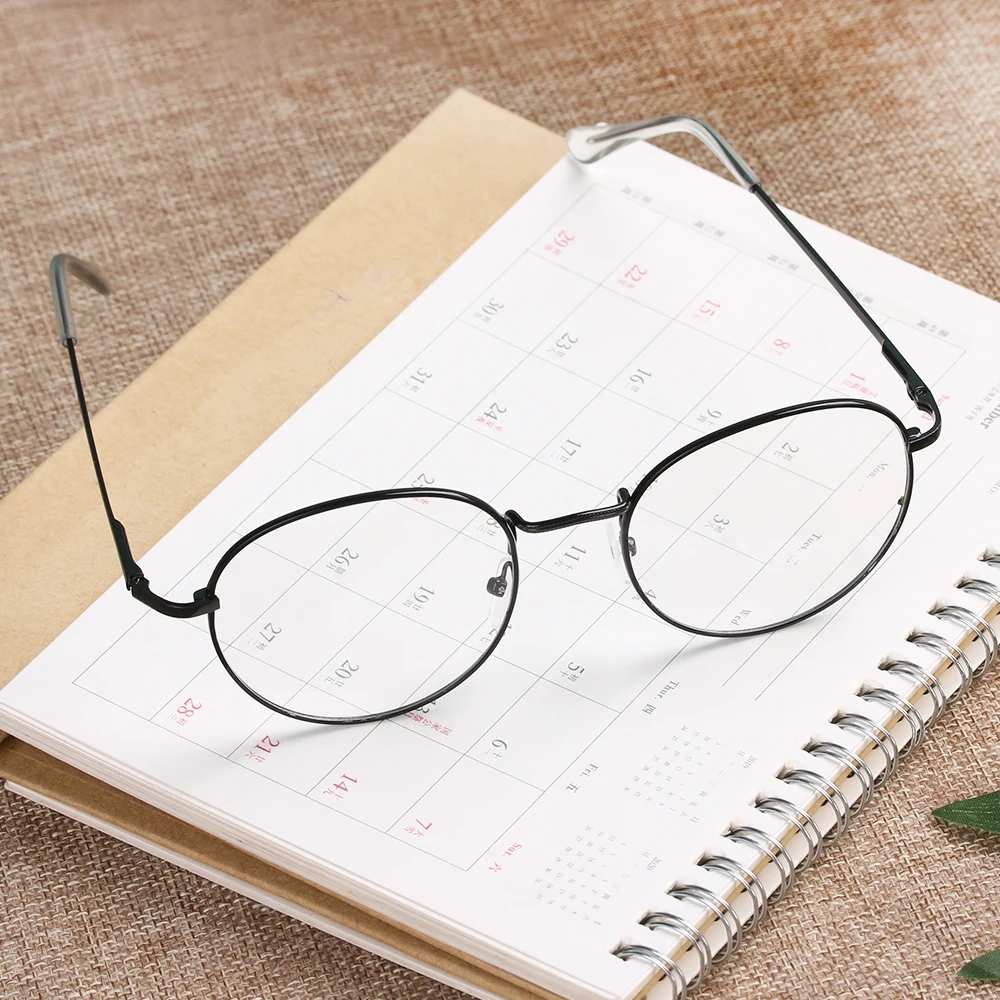 Metal Reading Glasses Frame Clear Lens Men Women Classical Presbyopic Glasses Optical Spectacle Eyewear Vision Care