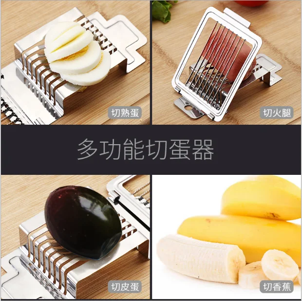 GJ 1PC Egg Cutter Stainless Steel Slicer Strawberry Metal Multifunctional Tomato Kitchen | Дом и сад