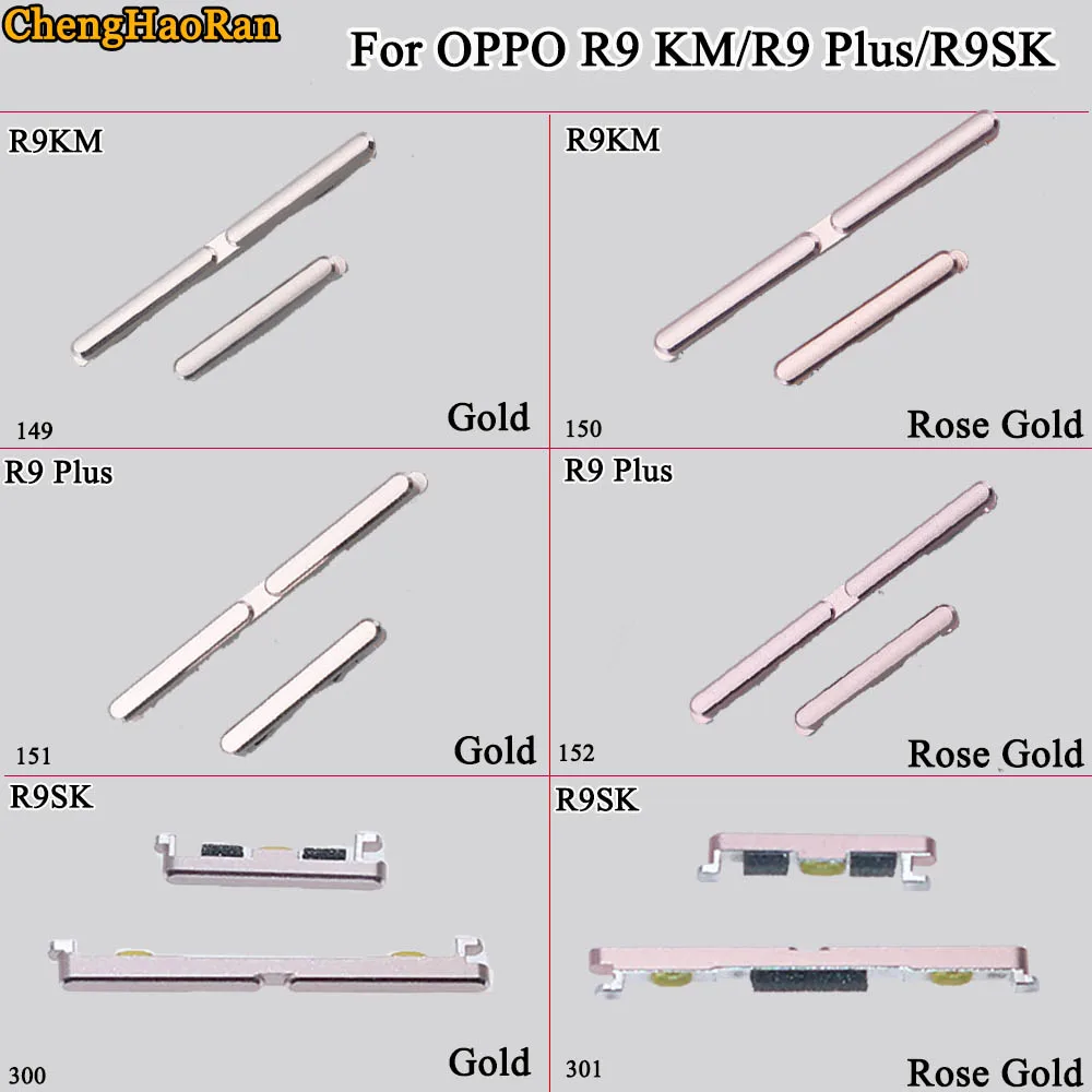 ChengHaoRan 1 шт. для OPPO R9 KM Plus R9SK совершенно новый набор боковых кнопок Кнопка питания +