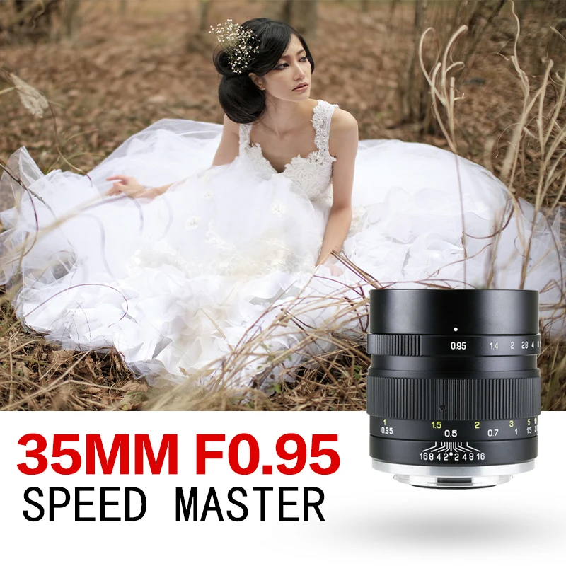 Фотовспышка Zhongyi MITAKON II Speedmaster 35 мм f/0 95 Большая диафрагма для sony a6000 fujifilm
