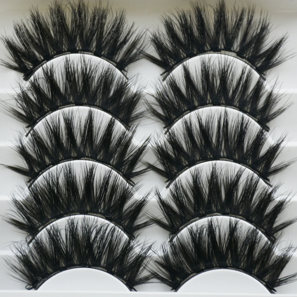 

New 5 Pairs Magnetic Eyelashes Set Magnet Eyeliner& Magnetic Lashes & Tweezer Set Waterproof Long Lasting Eyelash Extension Tool