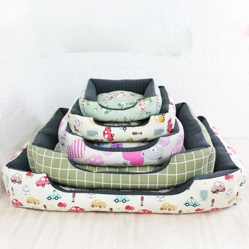 

Pet Bed Warm Pet bed linen For Small Medium Large Dog bed Soft Pet Bed For Dogs Washable House For Cat Puppy Cotton Kennel Wash