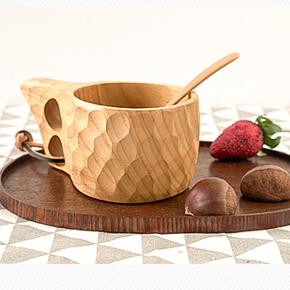 Kitchen Accessories Drinkware Wooden Cup Novelty Mug Home Decor Drinking Reusable Coffee Milk Crafts Water Teacup Gift Handmade |