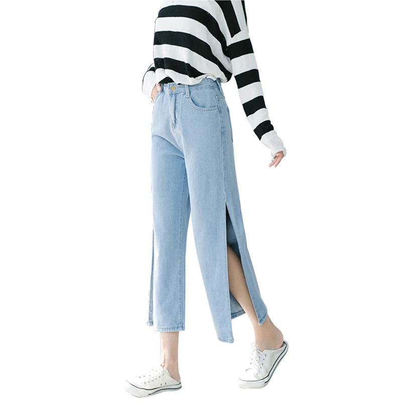 

Women's jeans woman high waist Women's pants Jean Pencil Long Pants Trousers clothing streetwear Fashion trousers girl Jeans