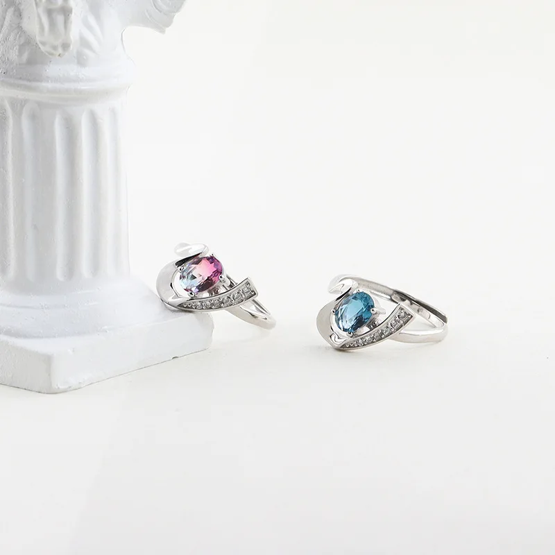 

Youe shone heart 925 Sterling Silver Engagement Rings For Women Princess Created zircon Ring Brand Fine Jewelry Gift With Box