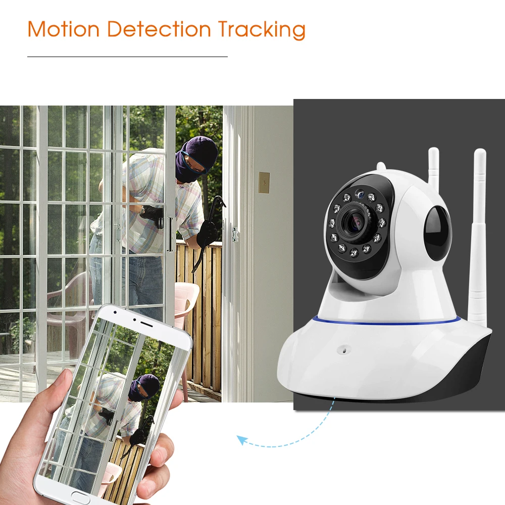 1080P WIFI IP камера 2MP беспроводной датчик движения ночное видение домашняя