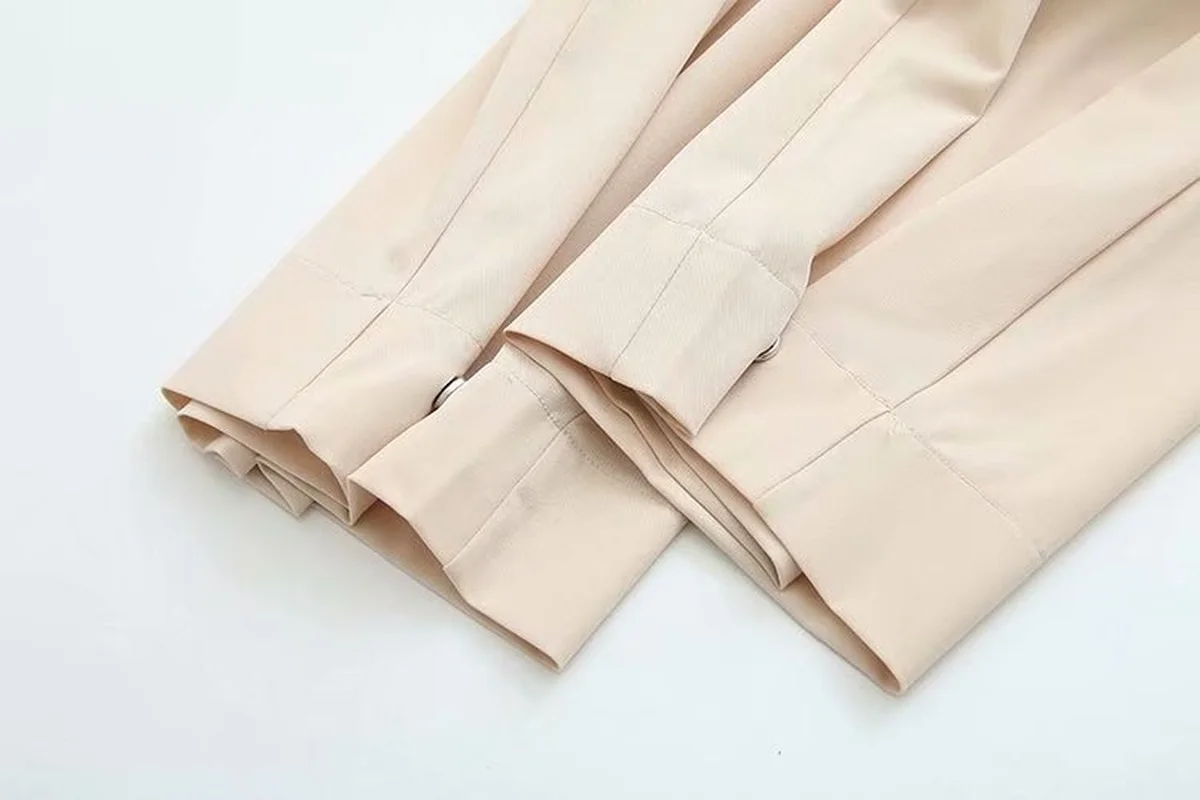 

Summer Women's High Waist Straight Pants Solid Elegant Ladies' Officewear Pants