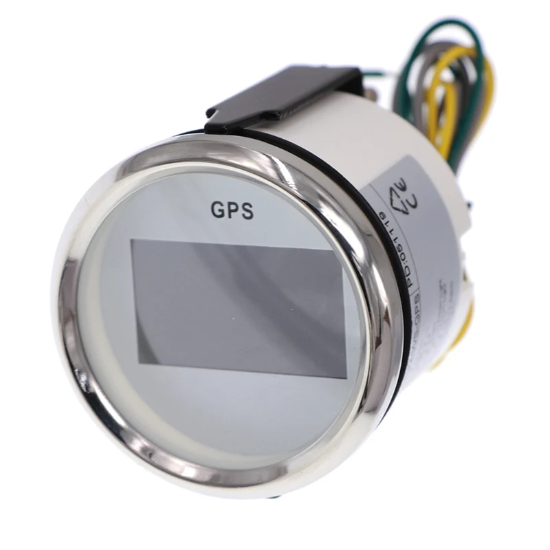 52 мм Цифровой GPS Спидометр Калибр 0~ 999 км/ч узлы регулируемый водонепроницаемый автомобильный gps для лодки Спидометр Калибр подходит 9~ 32 В