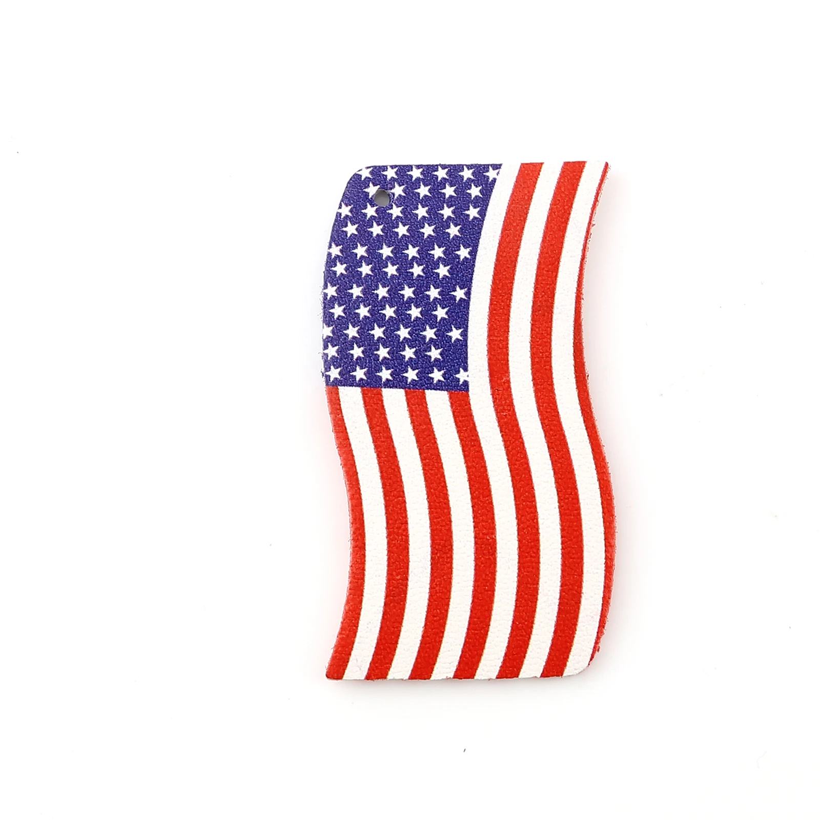 

Sport Style Charms Drop-shaped Pendant Flag Of The United States Shape PU Leather Charms DIY Earrings Accessories Jewelry Gifts