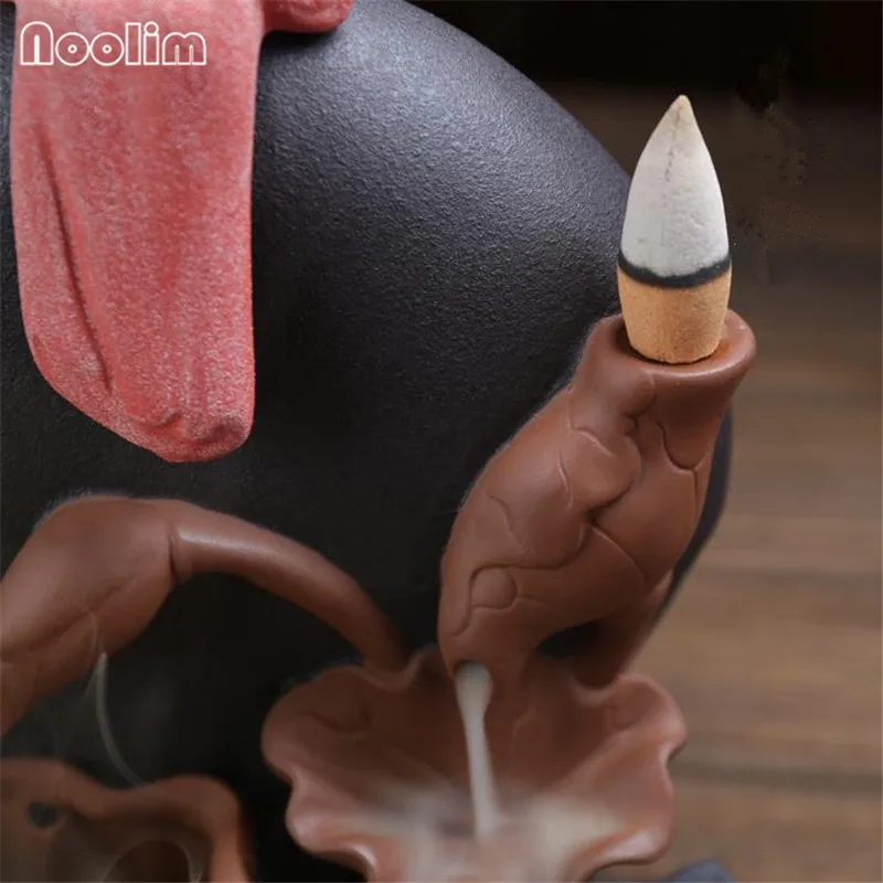 Леди Лотос водопад курильница для благовоний горелка просачивание воды