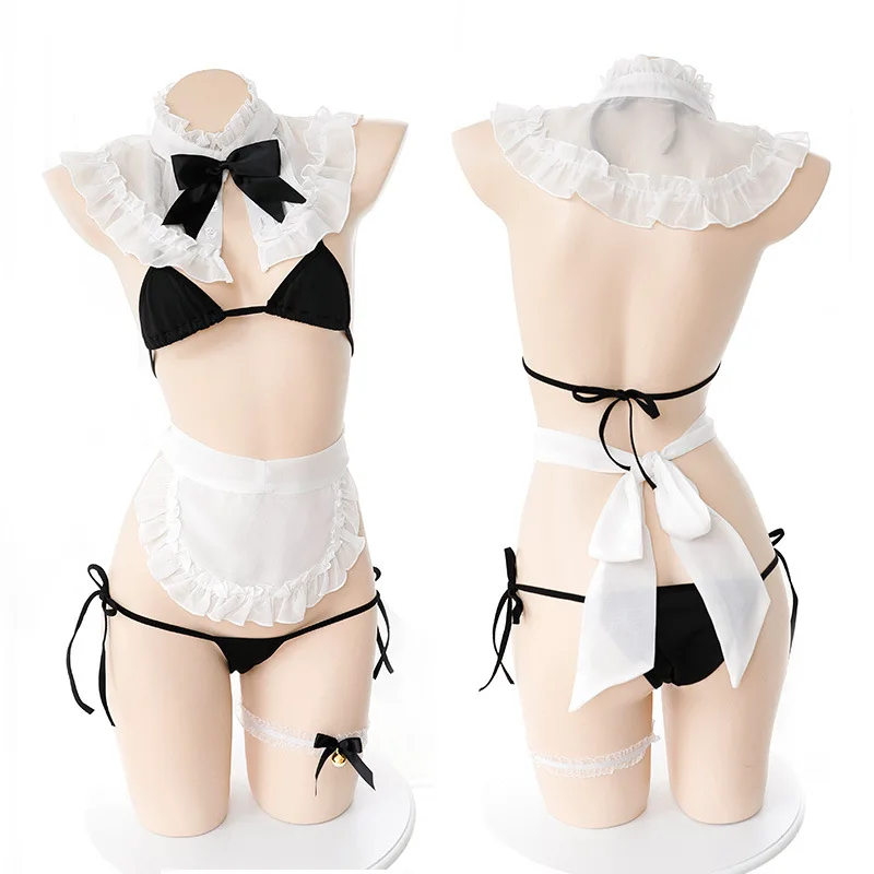 

Party Lingerie Cosplay Babydoll Erotic Costume Set Sexy Lingerie Lace Naughty Muslin Maid Uniform Temptation Outfit Underwear