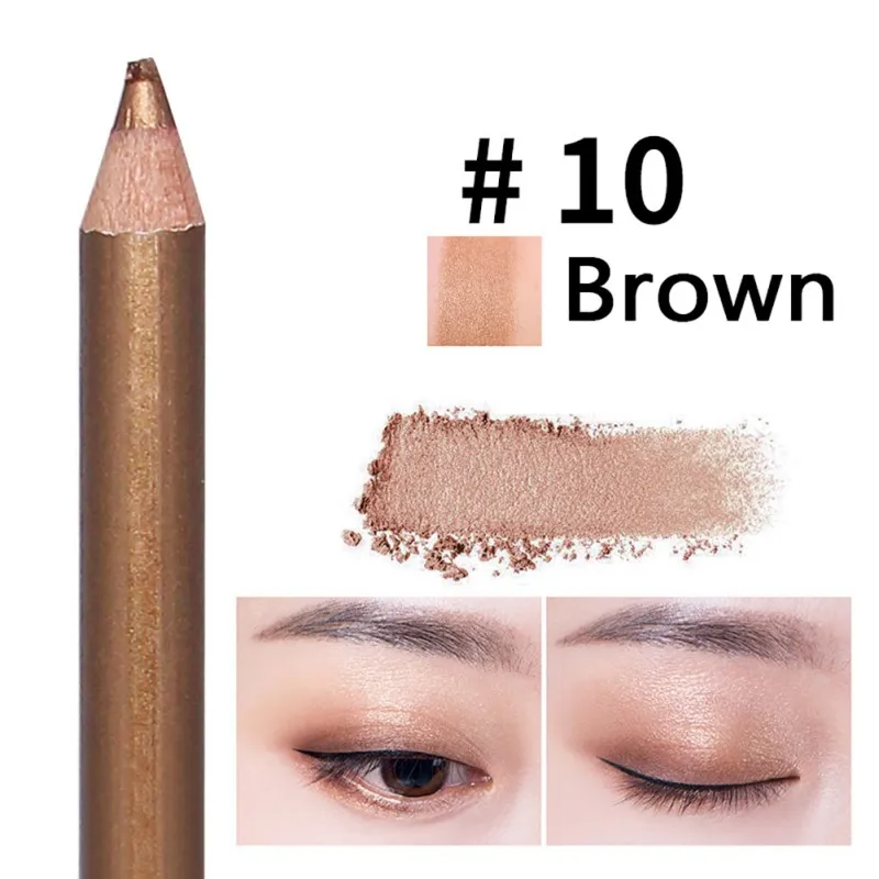 Cosmetic Glitter Shimmer Eyeshadow Pencil Multi-Color Long Lasting Matte Eye Shadow Personality Fashion Comfortable And Breath | Красота и