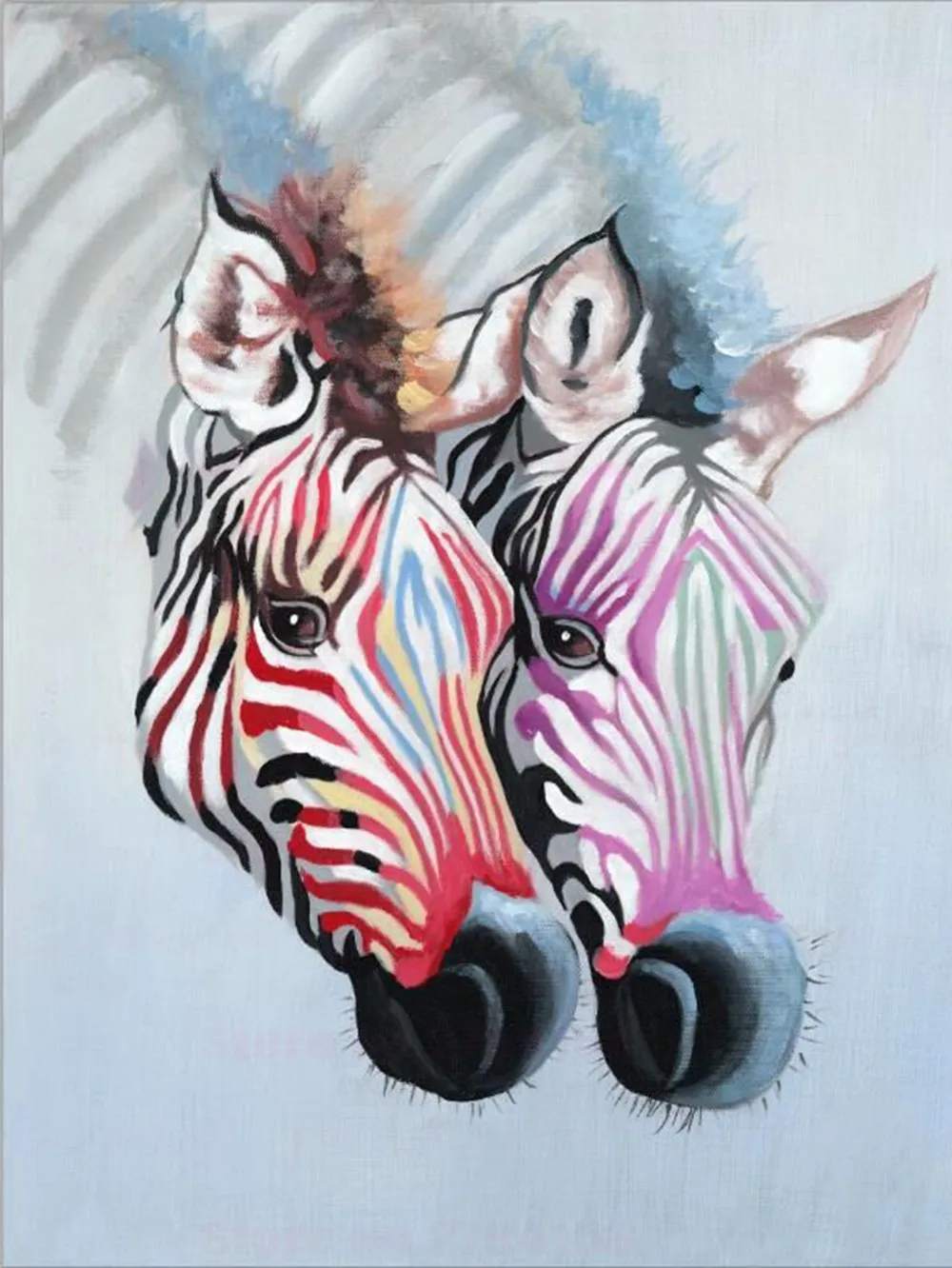 Краски по номерам зебры картина с рисунком животных ing для Декор в гостиную DIY