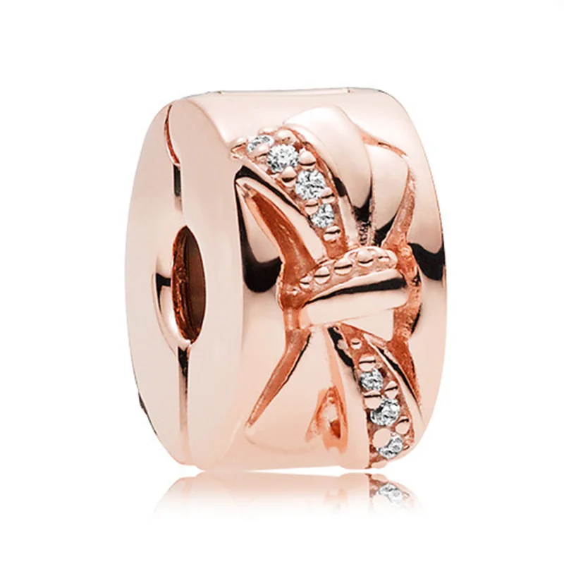 

2020 New Pink Silver Colour Dog Paw Clip Tree Heart DIY Beads Fit Original Pandora Charms Fashion Bracelet Bead Jewelry Making