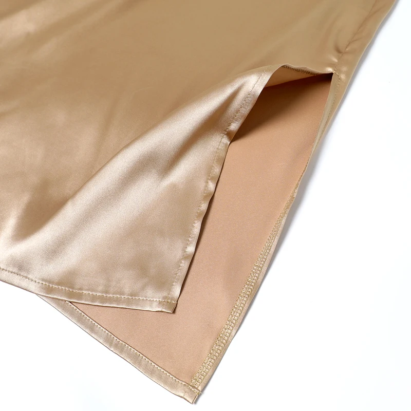 2019 новые летние женские атласные платья Твердые свободные тонкий гладкий