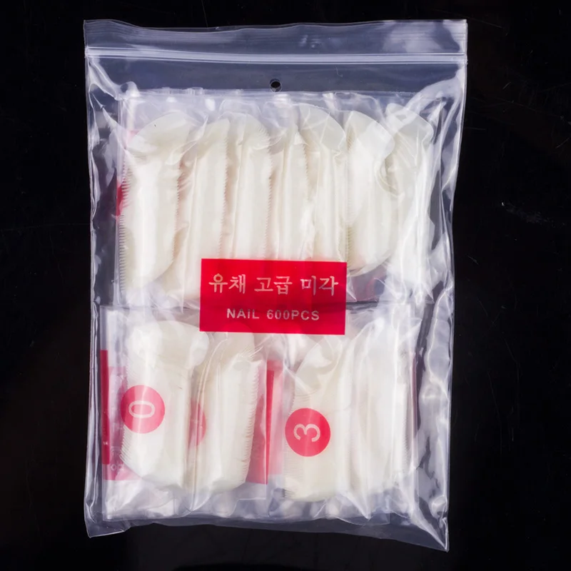 100 шт. в коробке или 600 упаковке Короткие накладные ногти с миндалем 10 размеров
