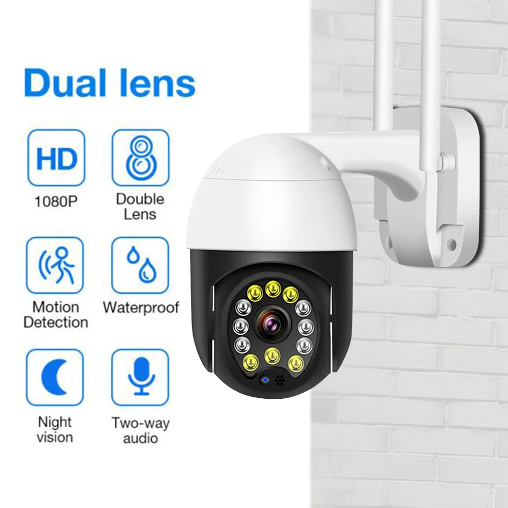 

1080P PTZ IP Camera Wifi Outdoor Auto Track Mobile Control Speed Surveillance Dome Camcorder Wireless Zoom CCTV Security Home