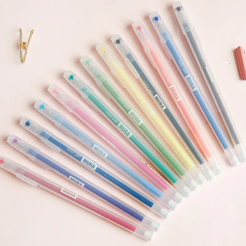 

Orange Simple Frosted Transparent Neutral Pen Water Chalk 0.5mm Korean Small Fresh Color Students