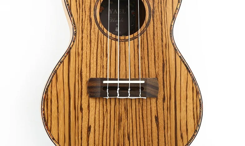 Горячая Распродажа 23 дюймов 4 струны Зебра деревянная Гавайская гитара палисандр