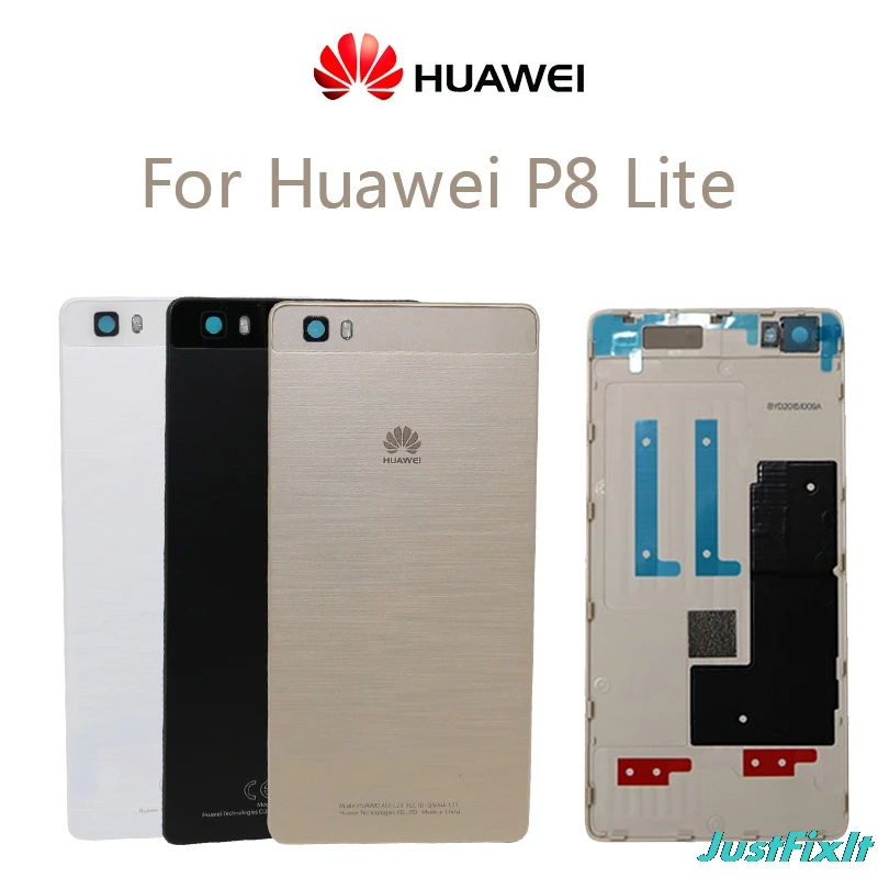 Replacement Back Door Hard Rear Housing Cover Case For HUAWEI P8 Lite With Adhensive Sticker Original Battery | Мобильные телефоны