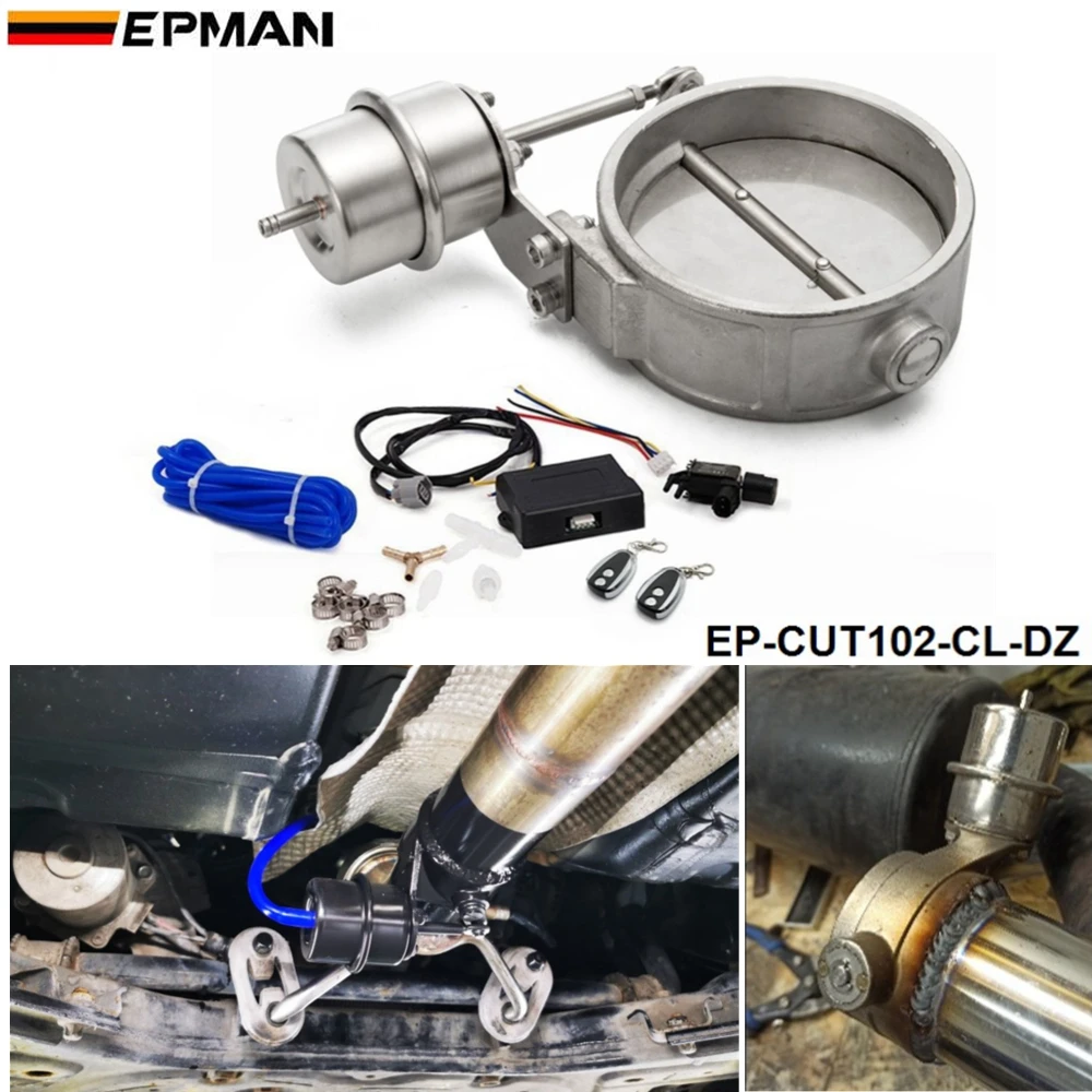 

Комплект регулирующих клапанов выхлопных газов с вакуумным приводом, вырез трубы 102 мм, закрытый стиль с беспроводным пультом дистанционно...