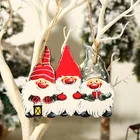 Новогодние деревянные гномы, рождественские украшения, подвеска на елку лося, натуральное дерево, рождественские украшения для дома, Рождество 2021