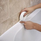 Новая уплотнительная лента для раковины ванной комнаты, белая ПВХ самоклеящаяся Водонепроницаемая Настенная Наклейка для ванной, кухни, 3,8 мм