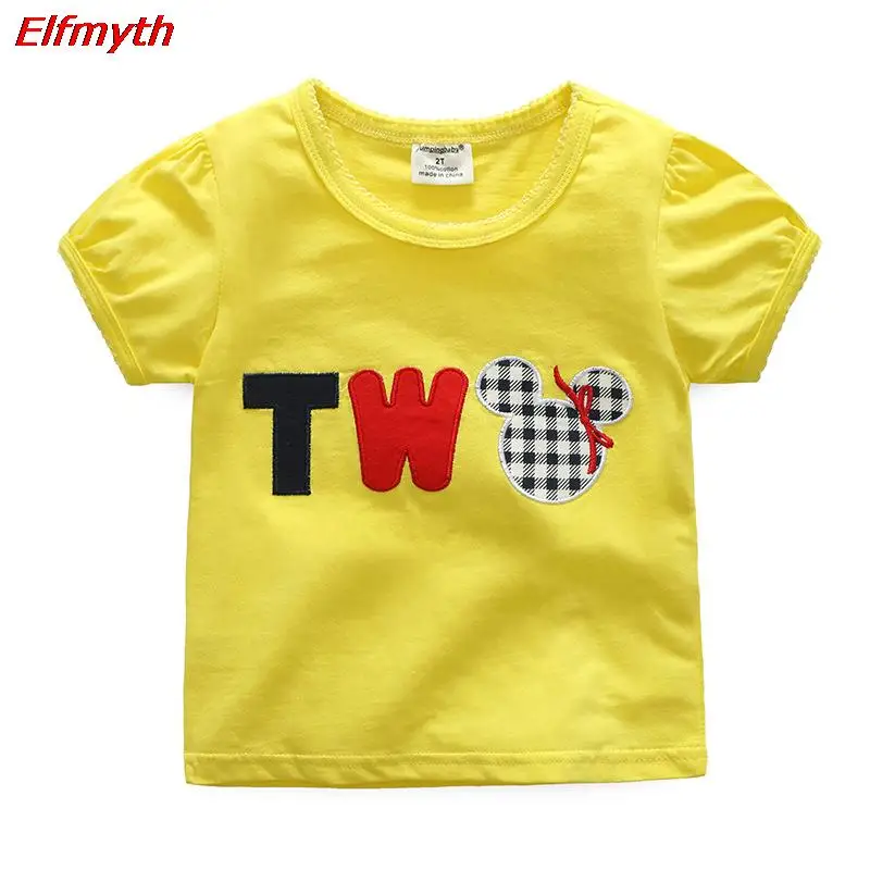 

Girls T Shirt Kids Summer Tops Kawaii T-shirt Roupa Infantil Menina Pour Enfants Camisetas Dinosaur Baby Girl Clothes T-shirts