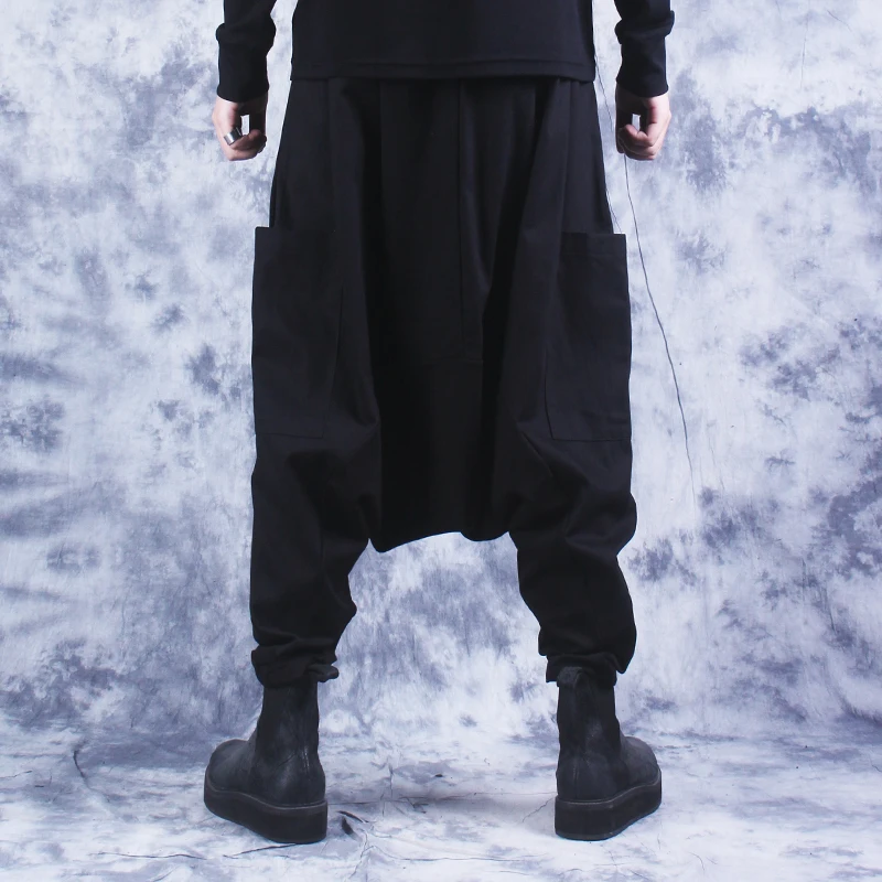 2020 Весенняя Новинка Парикмахерская штаны шаровары японский мужской свободный
