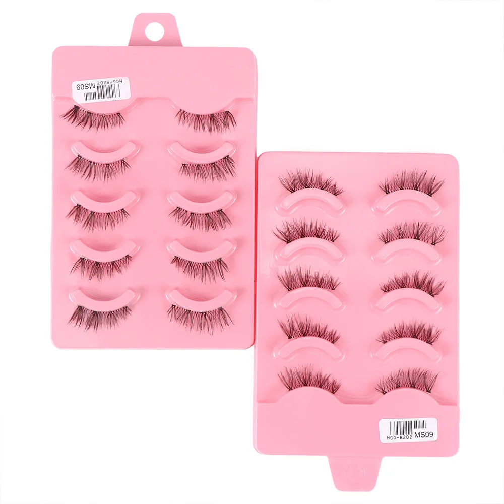 Накладные ресницы ручной работы 5 пар/коров накладные ручного изготовления