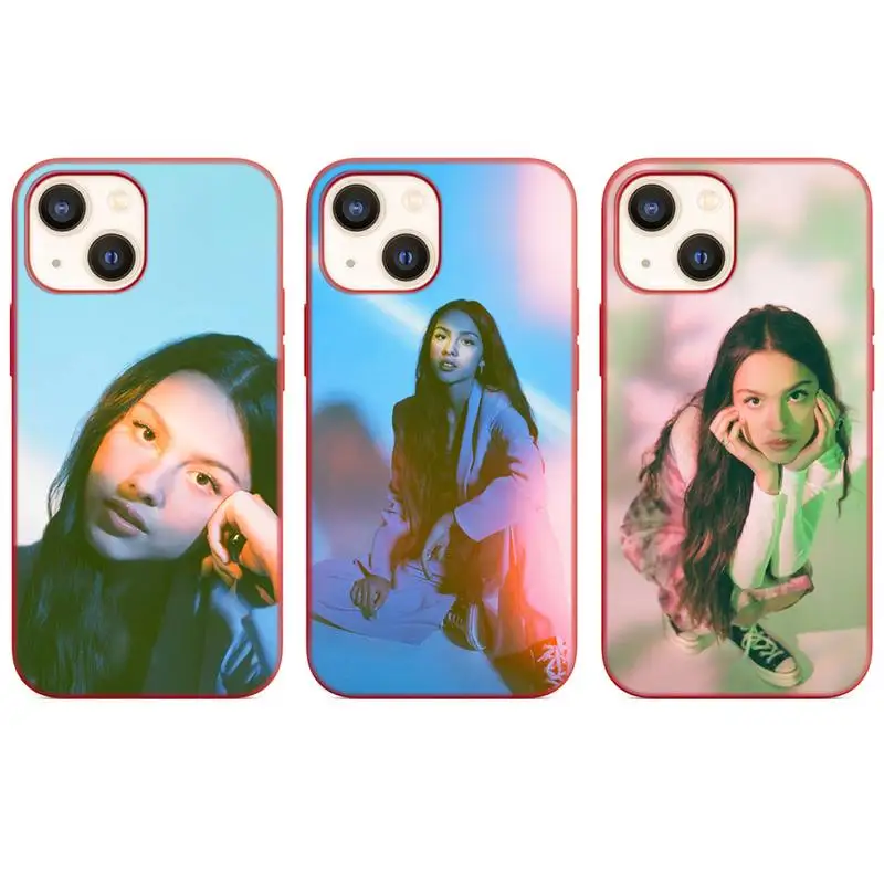 

Olivia Rodrigo Sour Singer Phone Case Red Color For iPhone 13 12 11 Pro Max Mini X XR XS 8 7 6 Plus Shell Cover Coque Funda