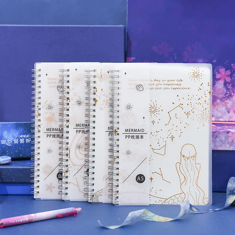 Kawaii планировщик книга с лазерной катушкой креативный Русалочка шаблон Дневник