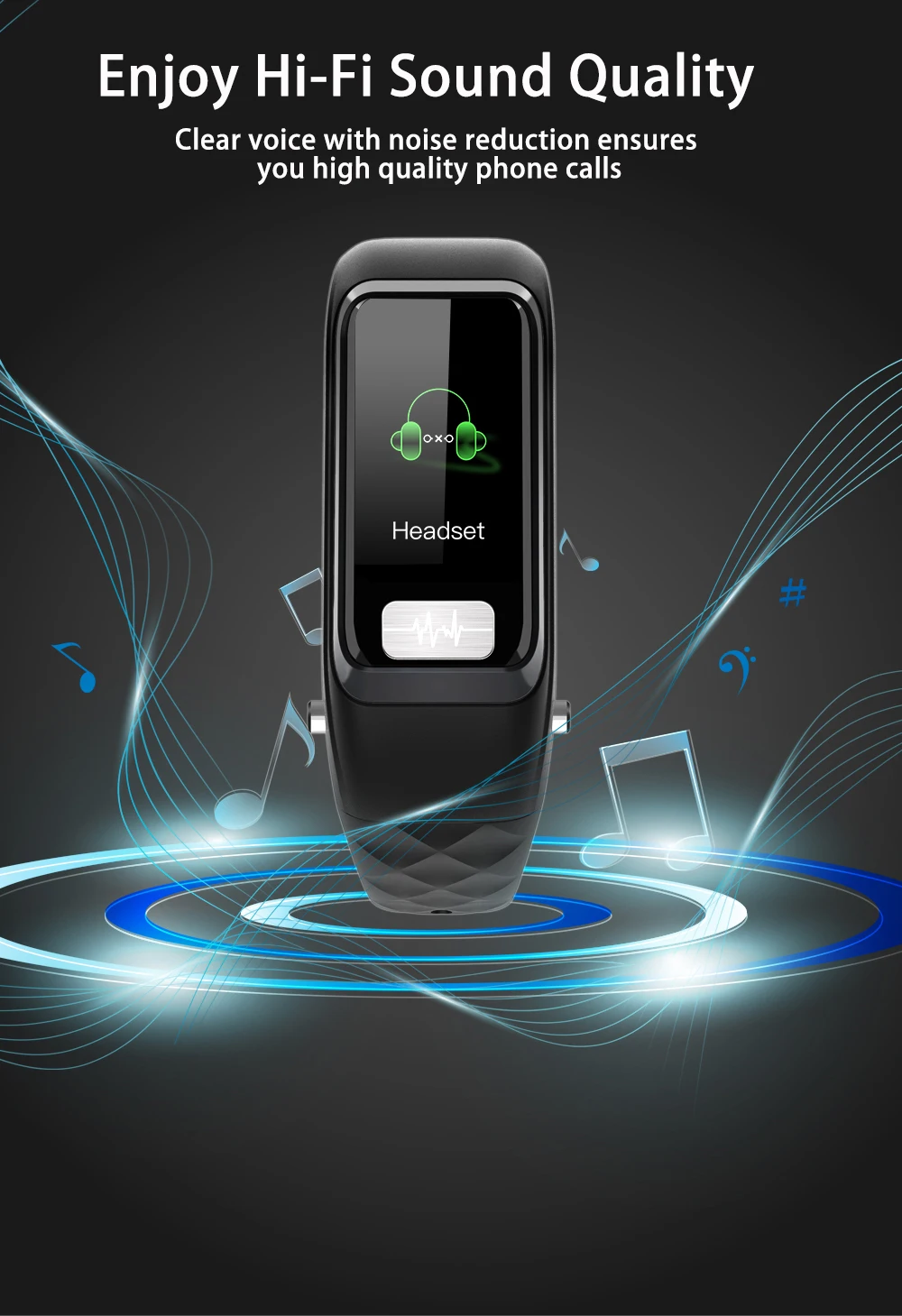 696 H207 умный браслет Bluetooth наушники 2 в 1 ECG+ PGG Пульс кровяное кислородное кровяное давление напоминание функция вызова часы