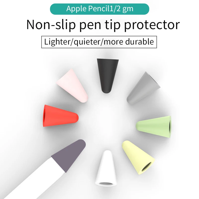 8 шт. цветной чехол для Ipad Pencil 1st 2nd стилус силиконовый сменный защитный Apple