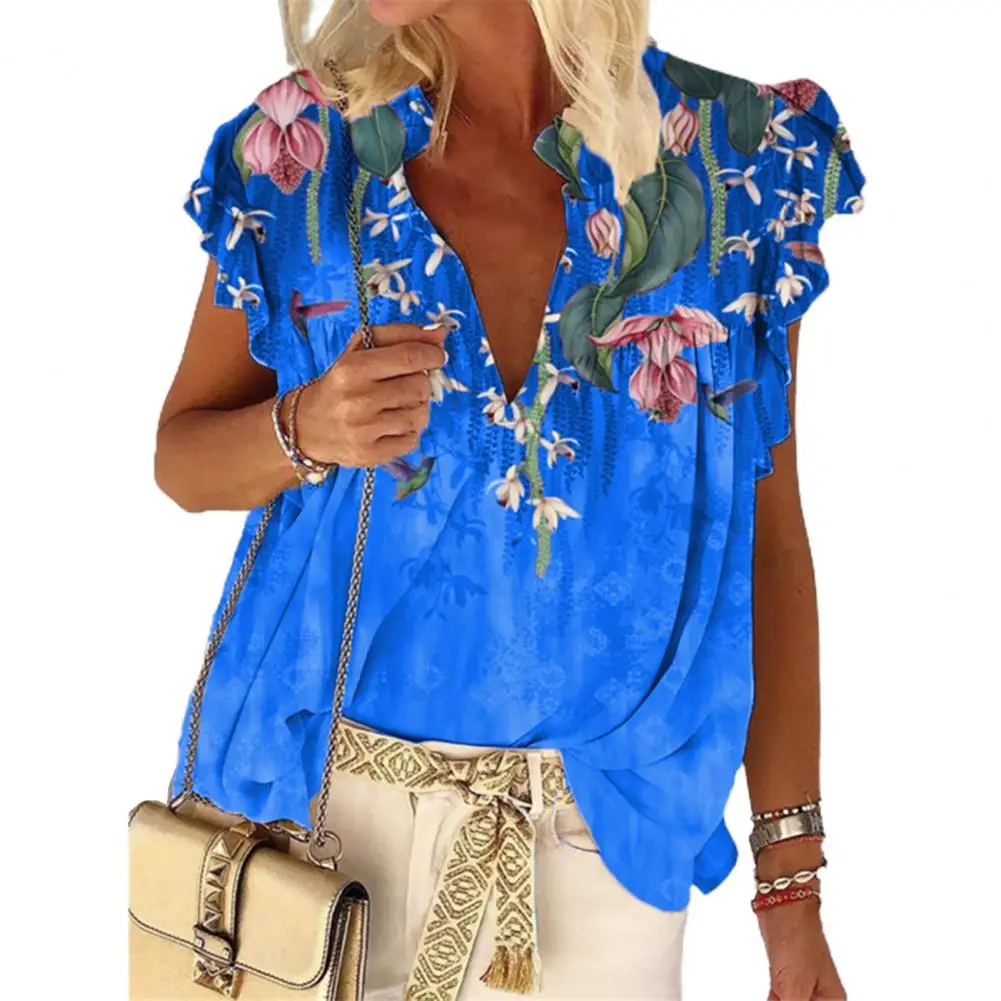 Блузки для женщин женская летняя футболка с v-образным вырезом коротким рукавом