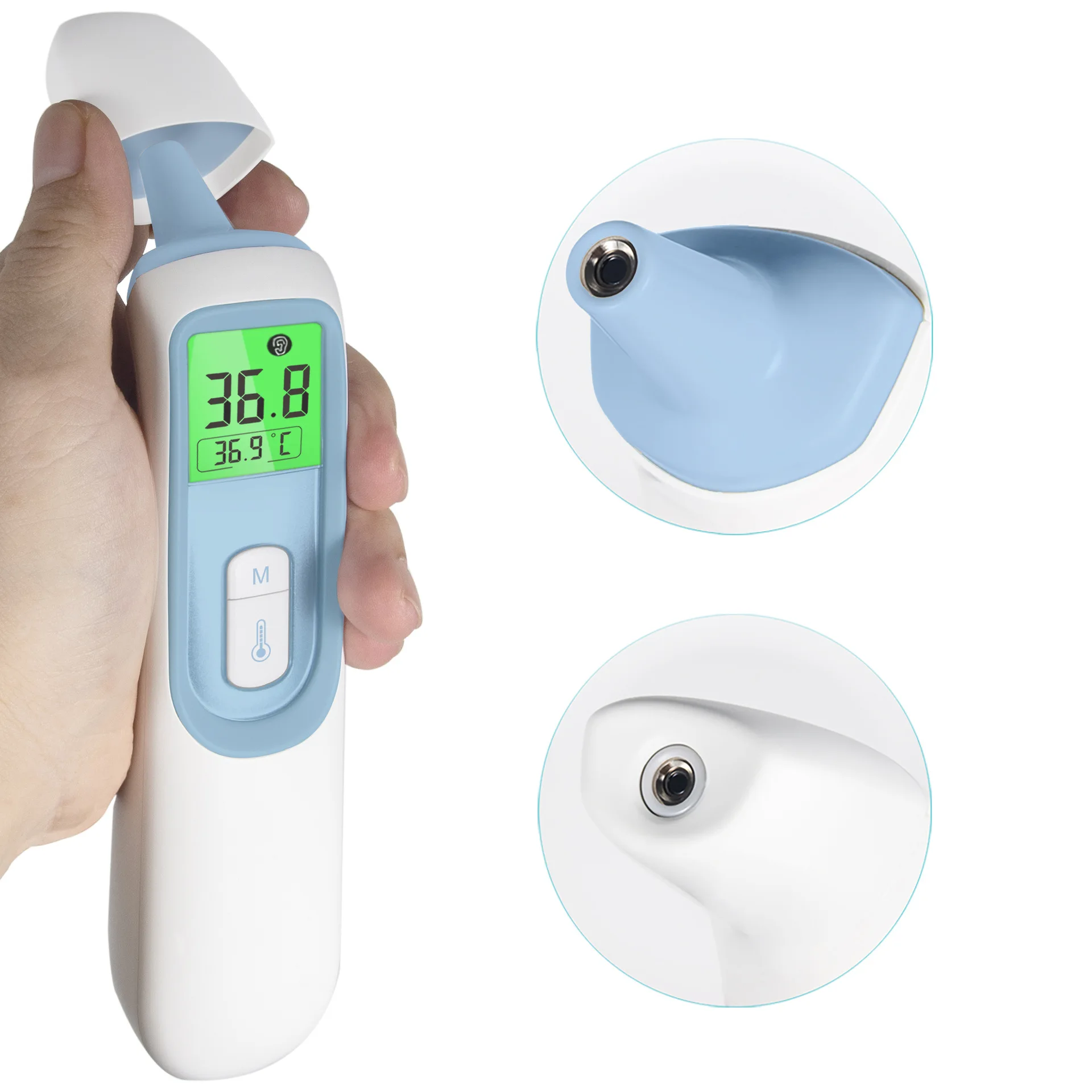 ELERA Cheap Infrared Baby Forehead And Ear Thermometer Fast Accurate Measurement Digital LCD Non-contact Children Termometro | Мать и