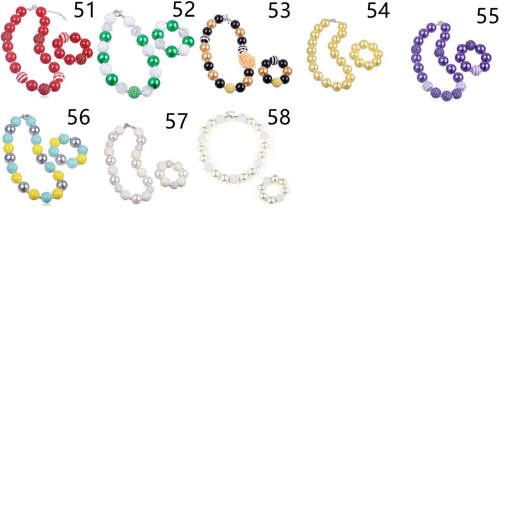 Оптовая продажа 5 шт. модное ярко-розовое жемчужное ожерелье с крупными бусинами