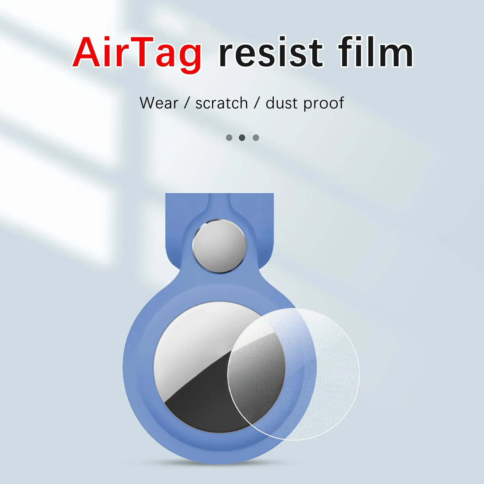 

For Airtags Tracking Locator Transparent TPU Matte Screen Protector