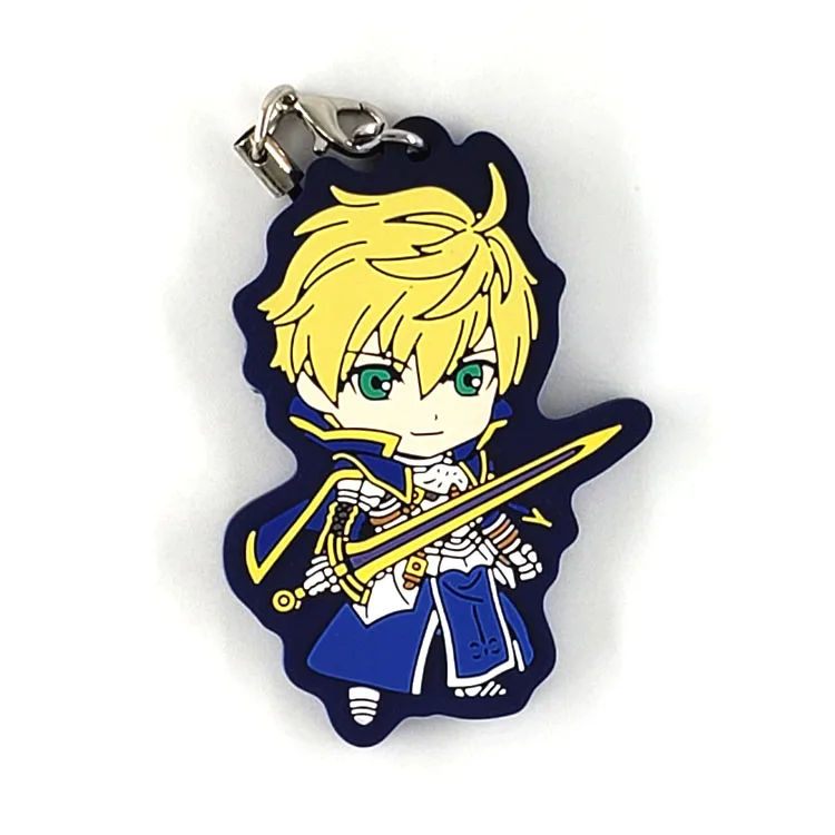 Fate stay night/Fate/Grand Order/FGO оригинальная японская аниме фигурка резиновая подвеска на мобильный телефон брелок ремешок D446