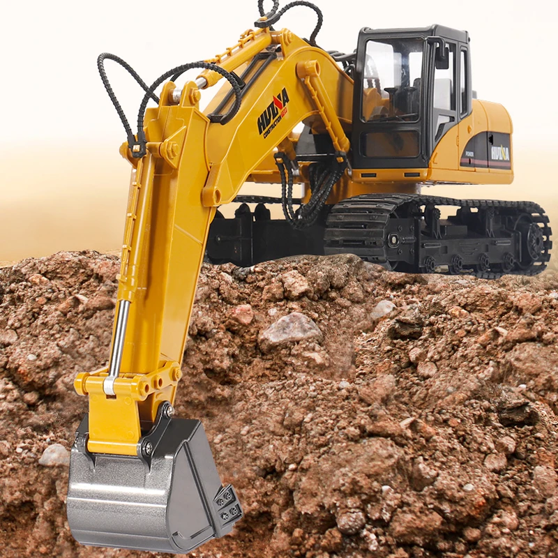 

HUINA 1/14 Scale RC Excavator Toy Model 550 2.4G Remote Control Battery Sound Light TH18047-SMT5