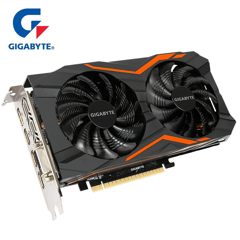 Gigabyte GeForce GTX 1050 Ti G1 Gaming 4G видеокарта возможность выбора цвета RGB освещение с NVIDIA 1050Ti