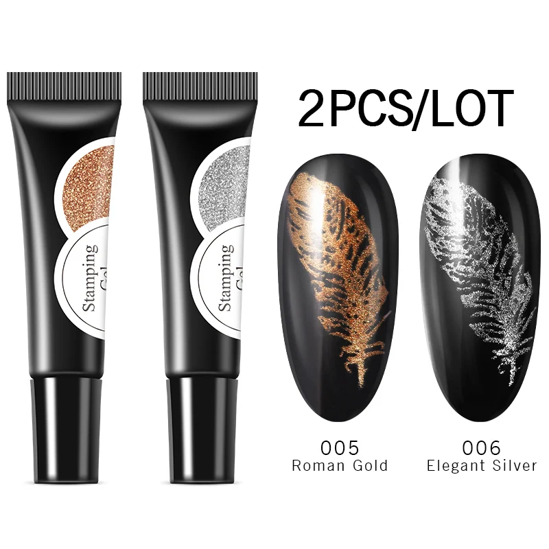 Лазурный красивый 2 шт./лот штамповочный Гель-лак для ногтей долговечный штамп